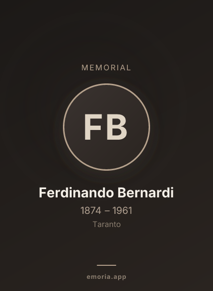 Memorial portrait of Ferdinando Bernardi