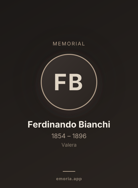 Memorial portrait of Ferdinando Bianchi
