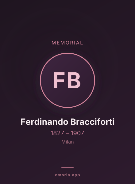 Memorial portrait of Ferdinando Bracciforti