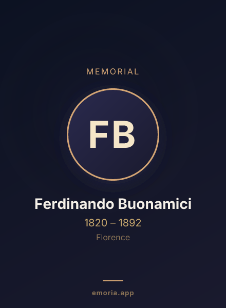 Memorial portrait of Ferdinando Buonamici