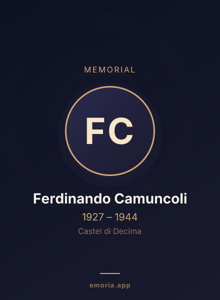 Memorial portrait of Ferdinando Camuncoli
