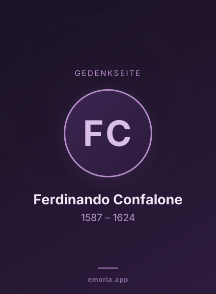 Gedenkportrait von Ferdinando Confalone