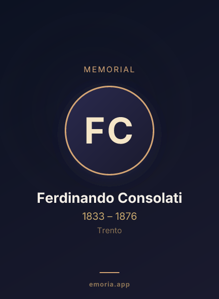 Memorial portrait of Ferdinando Consolati