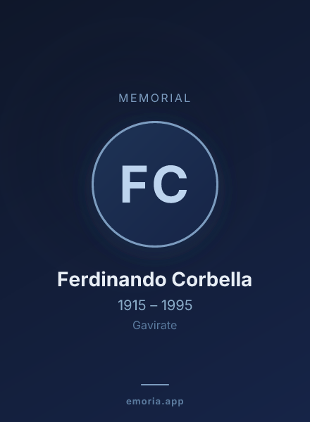 Memorial portrait of Ferdinando Corbella