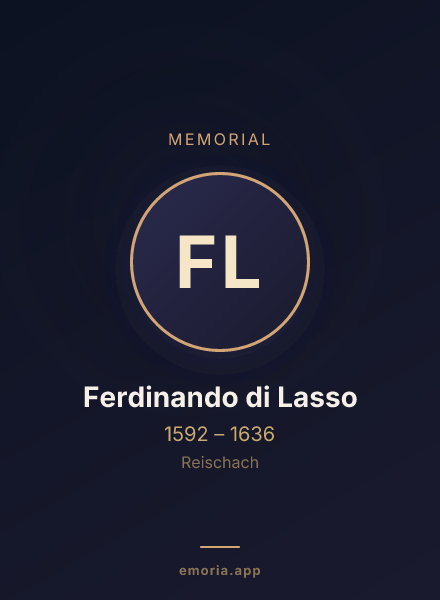 Memorial portrait of Ferdinando di Lasso