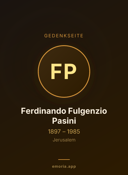 Gedenkportrait von Ferdinando Fulgenzio Pasini