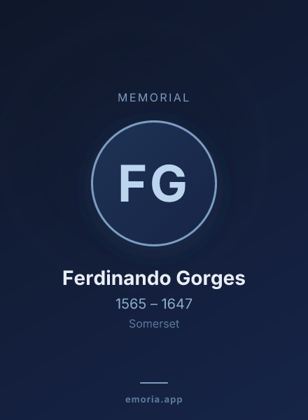 Memorial portrait of Ferdinando Gorges