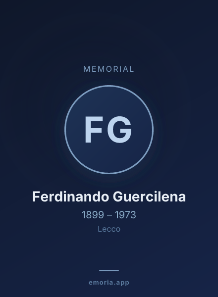 Memorial portrait of Ferdinando Guercilena