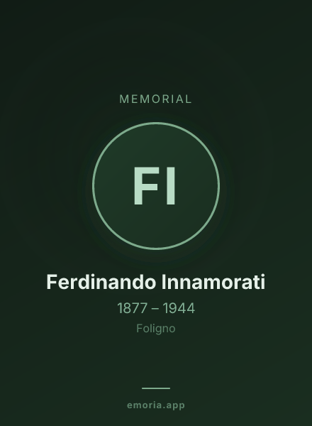 Memorial portrait of Ferdinando Innamorati