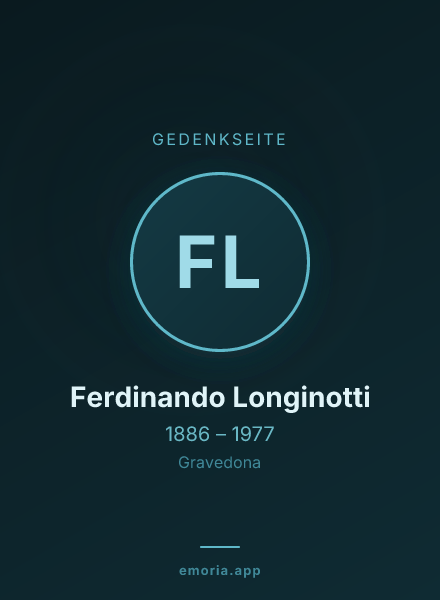 Gedenkportrait von Ferdinando Longinotti