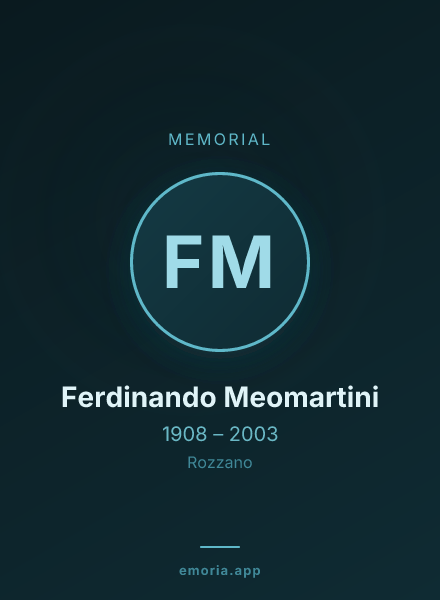 Memorial portrait of Ferdinando Meomartini