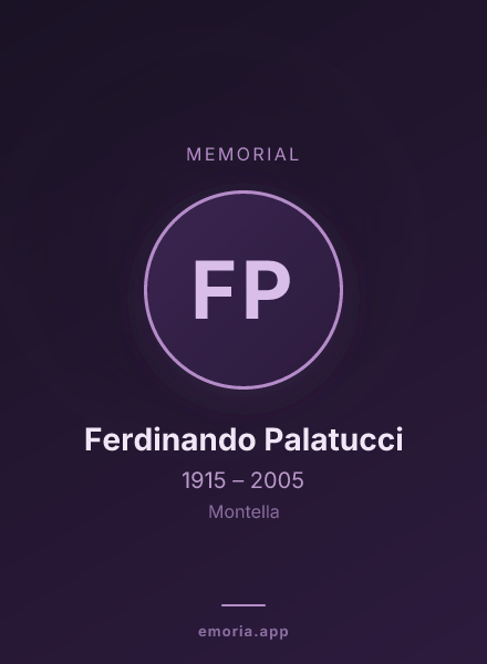 Memorial portrait of Ferdinando Palatucci