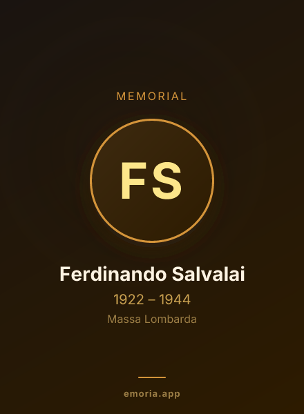 Memorial portrait of Ferdinando Salvalai