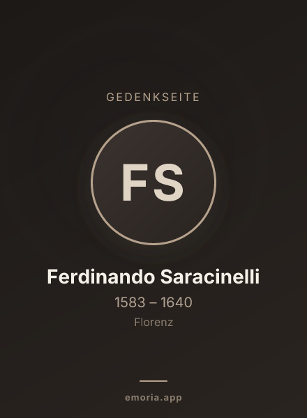 Gedenkportrait von Ferdinando Saracinelli