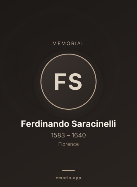 Memorial portrait of Ferdinando Saracinelli