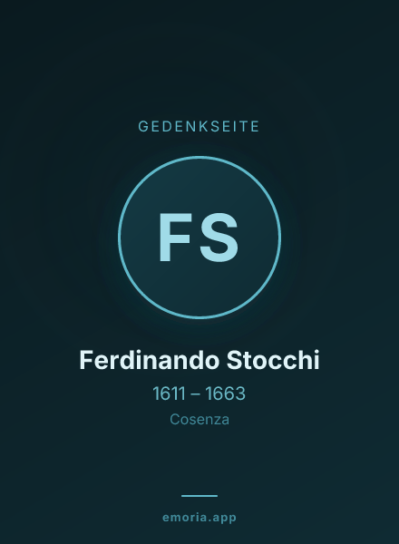 Gedenkportrait von Ferdinando Stocchi