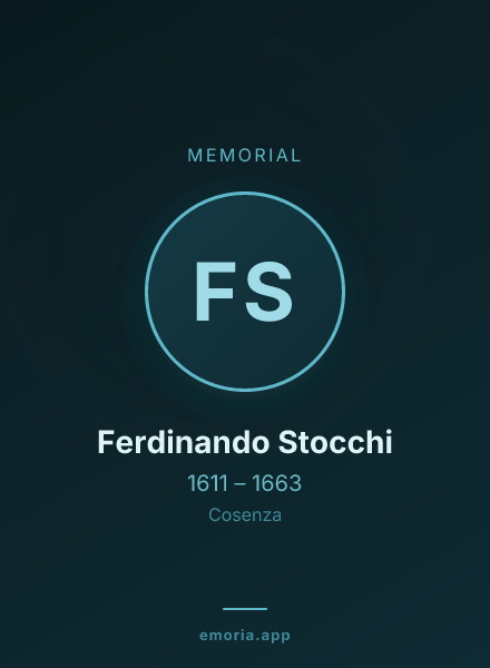 Memorial portrait of Ferdinando Stocchi