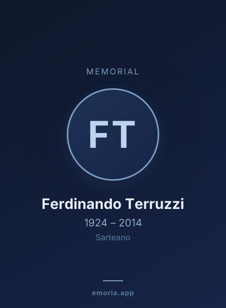 Memorial portrait of Ferdinando Terruzzi