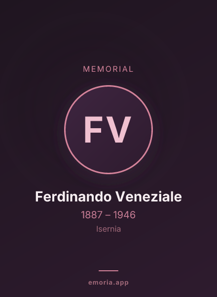 Memorial portrait of Ferdinando Veneziale