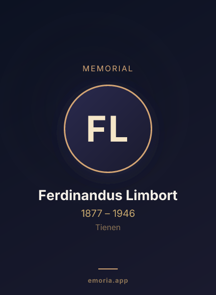 Memorial portrait of Ferdinandus Limbort