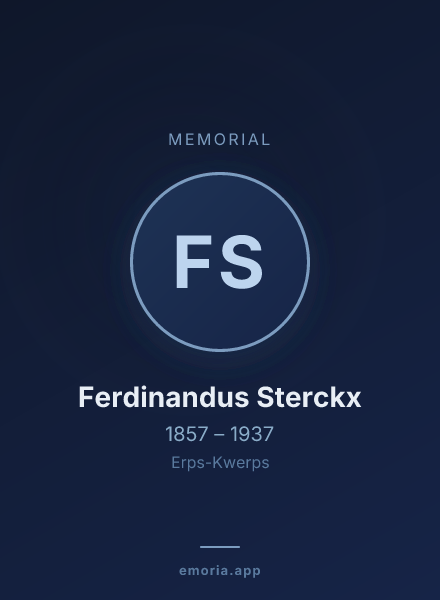 Memorial portrait of Ferdinandus Sterckx