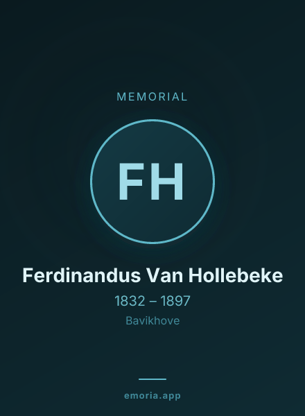 Memorial portrait of Ferdinandus Van Hollebeke