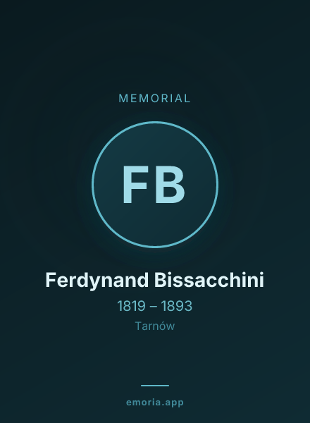 Memorial portrait of Ferdynand Bissacchini