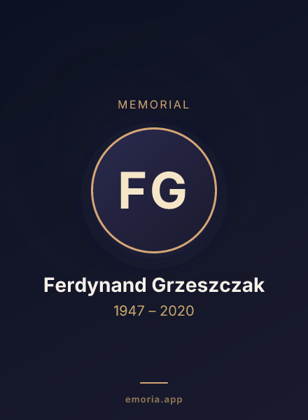 Memorial portrait of Ferdynand Grzeszczak