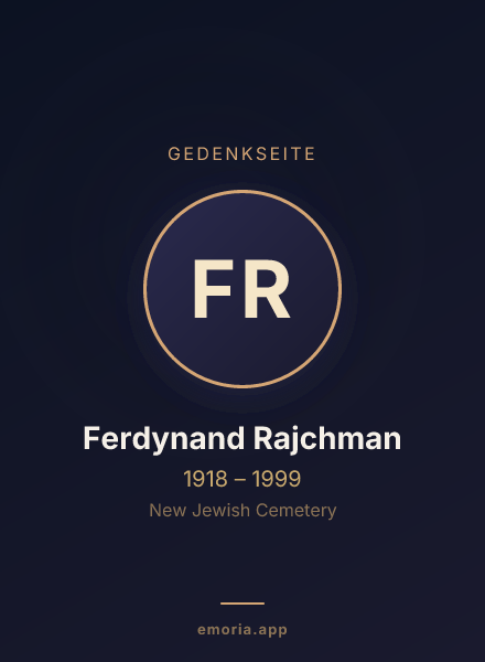 Gedenkportrait von Ferdynand Rajchman
