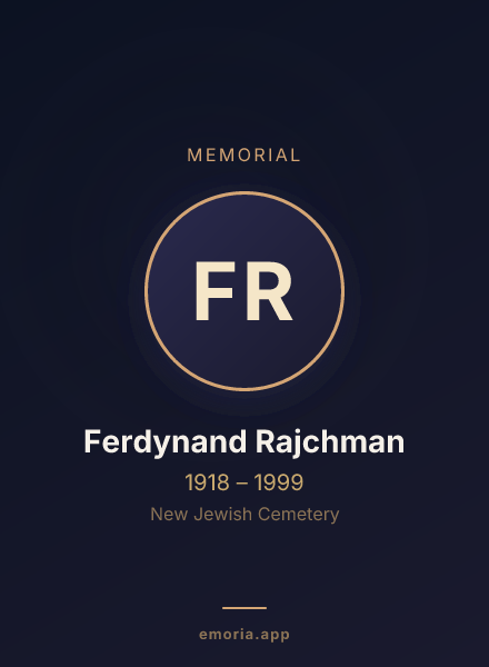 Memorial portrait of Ferdynand Rajchman