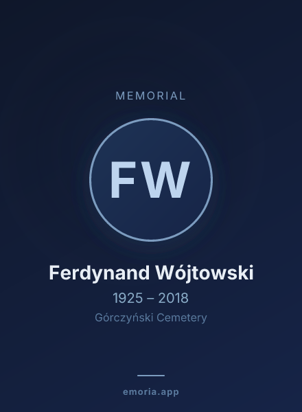 Memorial portrait of Ferdynand Wójtowski