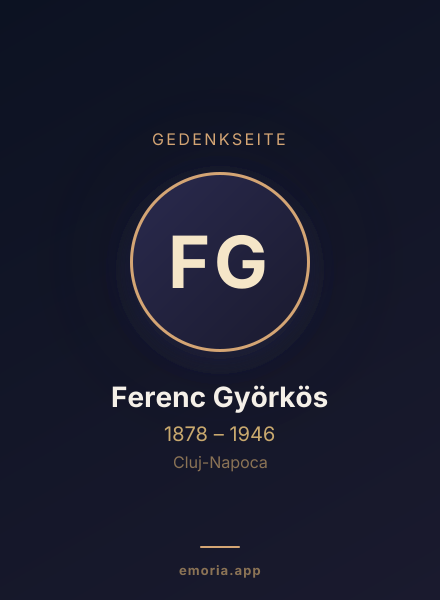 Gedenkportrait von Ferenc Györkös