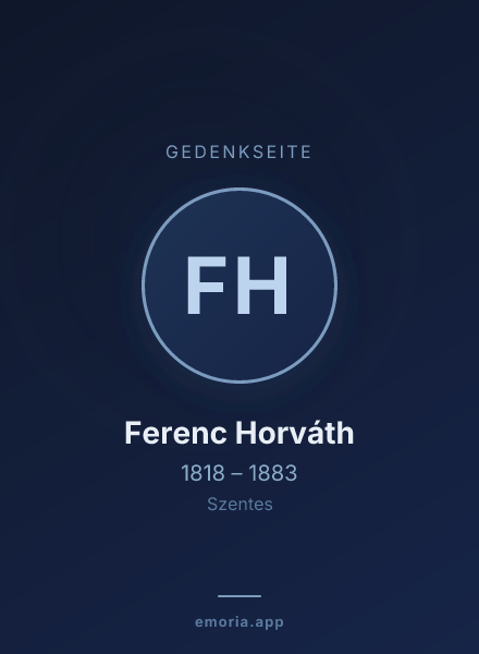 Gedenkportrait von Ferenc Horváth