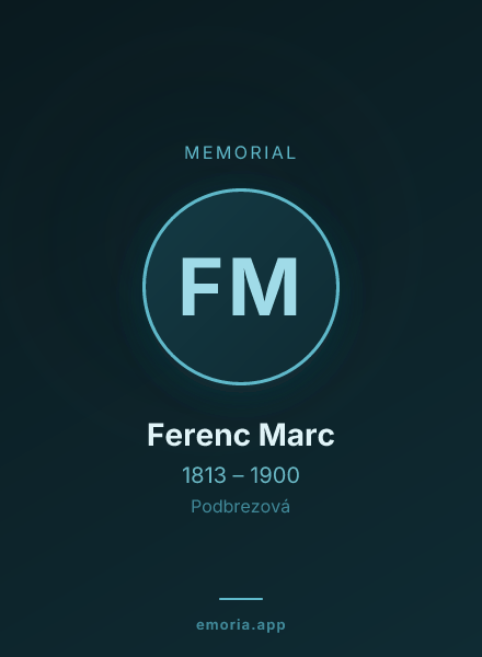 Memorial portrait of Ferenc Marc