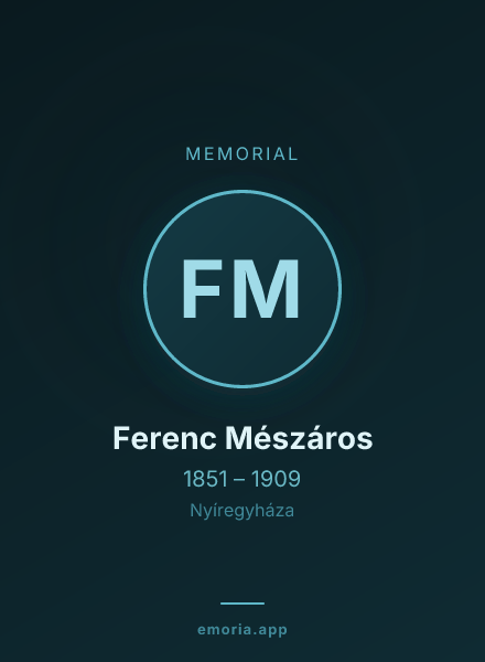 Memorial portrait of Ferenc Mészáros