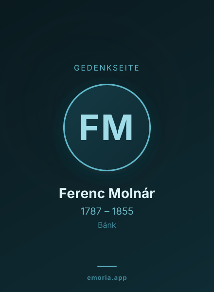 Gedenkportrait von Ferenc Molnár