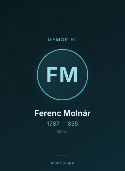 Memorial portrait of Ferenc Molnár