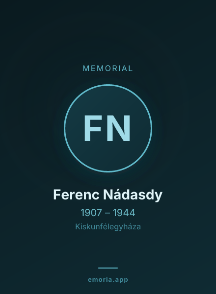 Memorial portrait of Ferenc Nádasdy