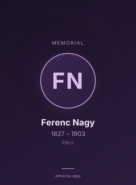 Memorial portrait of Ferenc Nagy