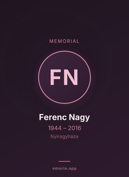 Memorial portrait of Ferenc Nagy