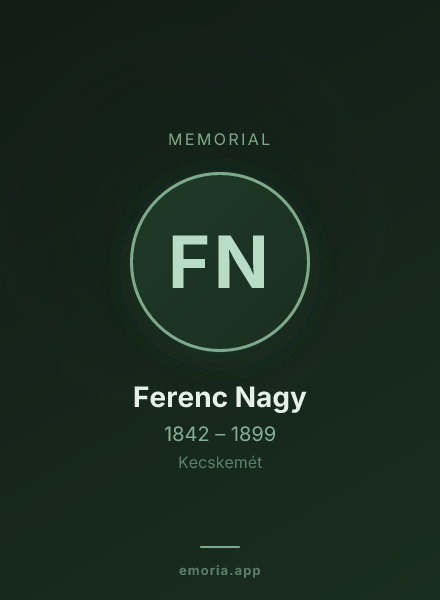 Memorial portrait of Ferenc Nagy