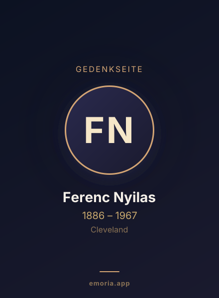 Gedenkportrait von Ferenc Nyilas