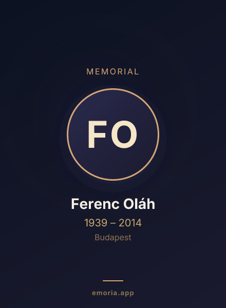 Memorial portrait of Ferenc Oláh