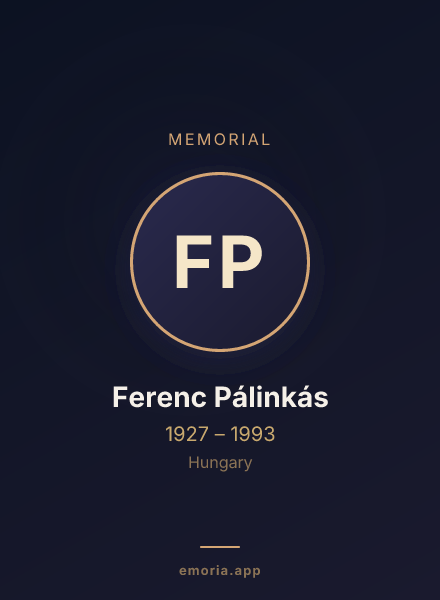 Memorial portrait of Ferenc Pálinkás