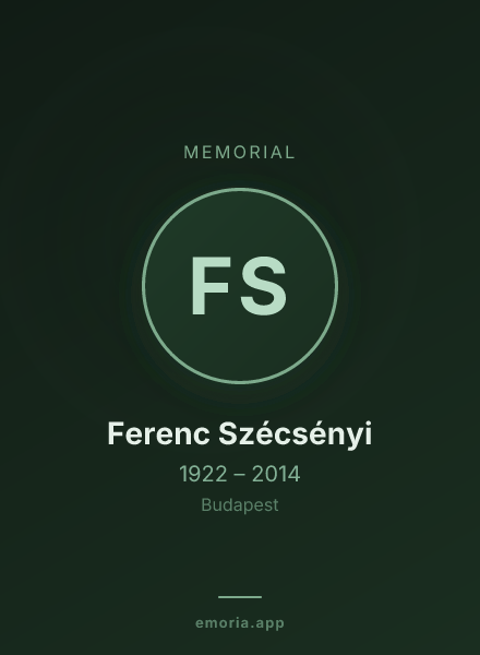 Memorial portrait of Ferenc Szécsényi