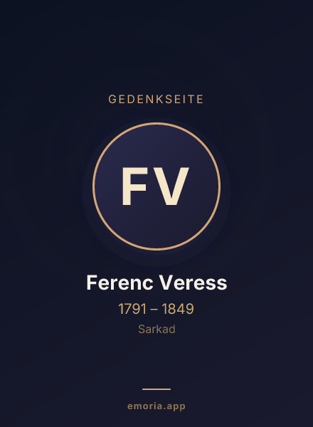 Gedenkportrait von Ferenc Veress