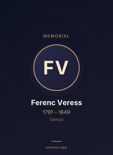 Memorial portrait of Ferenc Veress