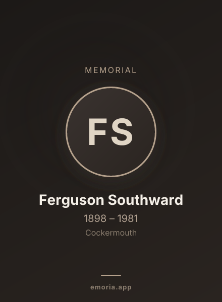 Memorial portrait of Ferguson Southward