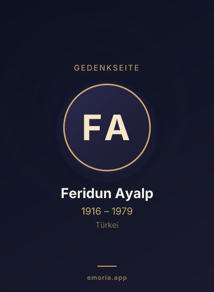 Gedenkportrait von Feridun Ayalp