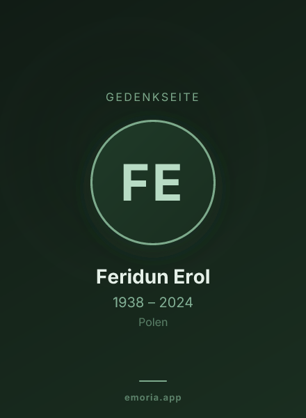 Gedenkportrait von Feridun Erol